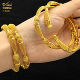 Dubai Copper Alloys Bangle Bracelet Jewelry Arabic Indian Women Charm Bangles