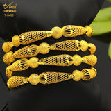 Dubai Copper Alloys Bangle Bracelet Jewelry Arabic Indian Women Charm Bangles
