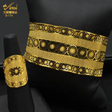 Dubai Bangle With Ring For Women African Bijoux Bracelet