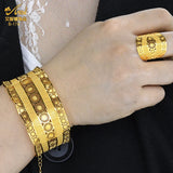 Dubai Bangle With Ring For Women African Bijoux Bracelet
