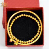 Dubai Bead Stretch Bracelets For Women Big Round Beaded Charm Jewelry