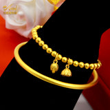 Dubai Bead Stretch Bracelets For Women Big Round Beaded Charm Jewelry