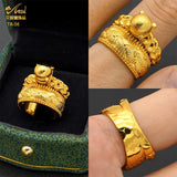 Dubai Ring 24K Wedding Bride Arabic Ethiopian Big Moroccan Party