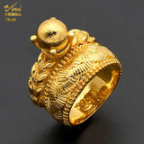 Dubai Ring 24K Wedding Bride Arabic Ethiopian Big Moroccan Party