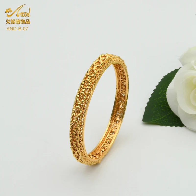 Dubai Plated Bangle Set Women's Indian Bracelets