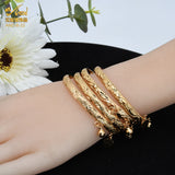 Dubai 24K Woman Bracelet Indian Bangles Wedding Brazilian Bracelets