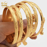 Dubai 24K Woman Bracelet Indian Bangles Wedding Brazilian Bracelets