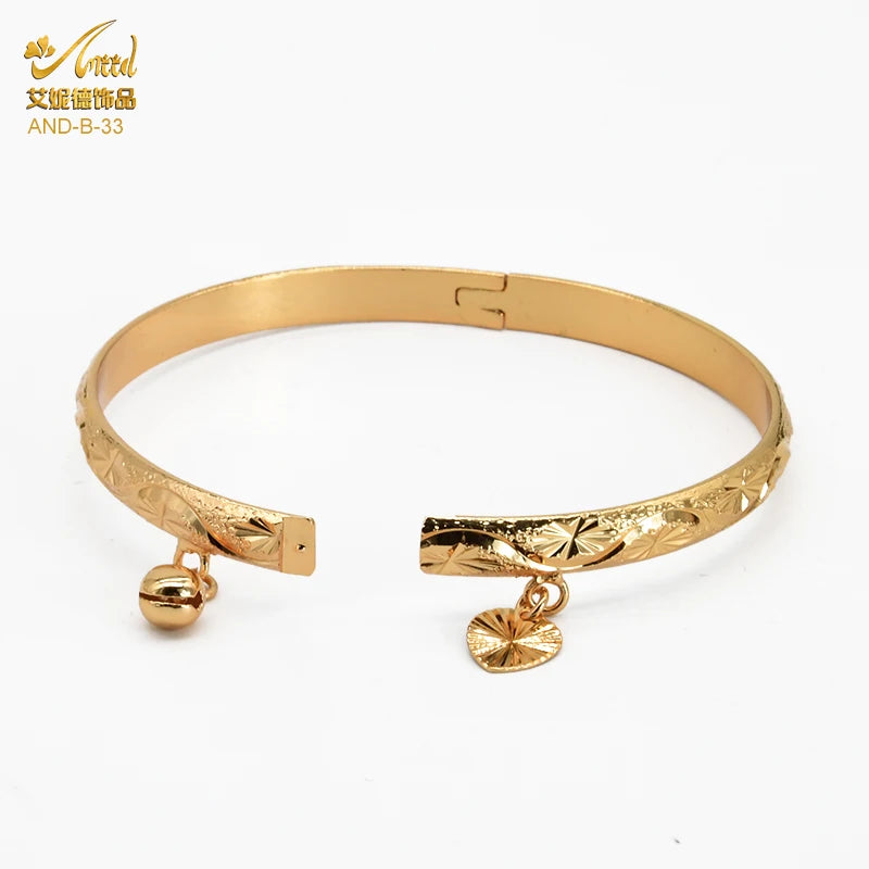 Dubai 24K Woman Bracelet Indian Bangles Wedding Brazilian Bracelets