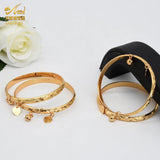 Dubai 24K Woman Bracelet Indian Bangles Wedding Brazilian Bracelets
