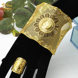 Adjustable Chain Bangle With Ring Women Indian Dubai Bracelet
