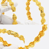 Plating Bracelet Dubai Saudi Bangle for Bridal Round Bracelet