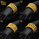 Plating Bracelet Dubai Saudi Bangle for Bridal Round Bracelet