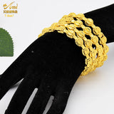 Plating Bracelet Dubai Saudi Bangle for Bridal Round Bracelet