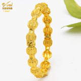 Plating Bracelet Dubai Saudi Bangle for Bridal Round Bracelet
