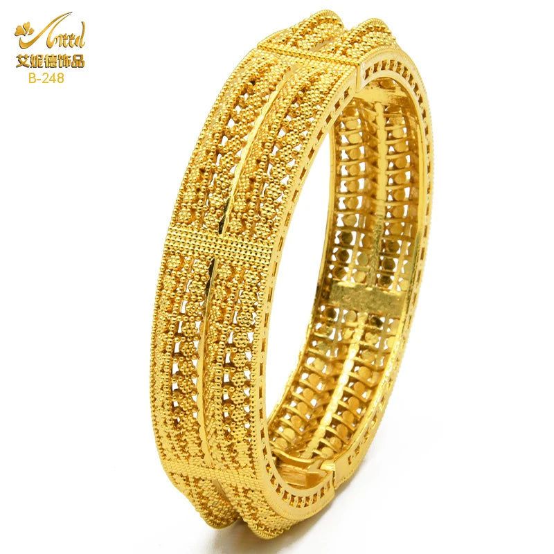 Indian 24K Plated Bangle Bracelet Jewelry for Women