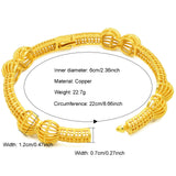 Indian Bangles 24K Plated Dubai Bracelet Charm Jewelry