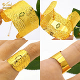 Indian Plated Bangles With Ring Dubai Bride Wedding Party Bracelet Jewelry
