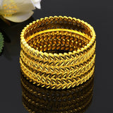 Copper Plating Bracelet Dubai Saudi Bangle for Bridal Party Arabic Jewelry