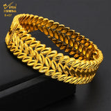 Copper Plating Bracelet Dubai Saudi Bangle for Bridal Party Arabic Jewelry