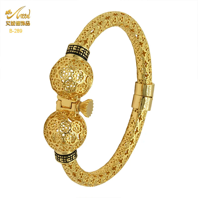 Indian Bangles Women Golden Ethiopian Jewelry Turnbuckle Brazilian Bracelet
