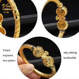 Indian Bangles Women Golden Ethiopian Jewelry Turnbuckle Brazilian Bracelet
