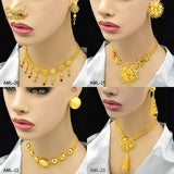 African Jewelry Set Dubai Bride Earrings Ring Wedding Jewelery Set Gift