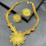 African Jewelry Set Dubai Bride Earrings Ring Wedding Jewelery Set Gift