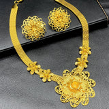 African Jewelry Set Dubai Bride Earrings Ring Wedding Jewelery Set Gift