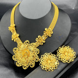 African Jewelry Set Dubai Bride Earrings Ring Wedding Jewelery Set Gift