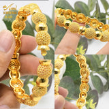 Dubai Plated Bangle Bracelet Jewelry African Women Charm Bangles