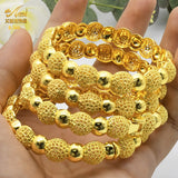 Dubai Plated Bangle Bracelet Jewelry African Women Charm Bangles