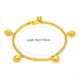 Heart Charms Bracelet for Women Family Jewelry Gift