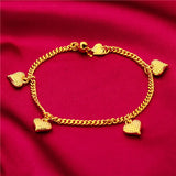 Heart Charms Bracelet for Women Family Jewelry Gift