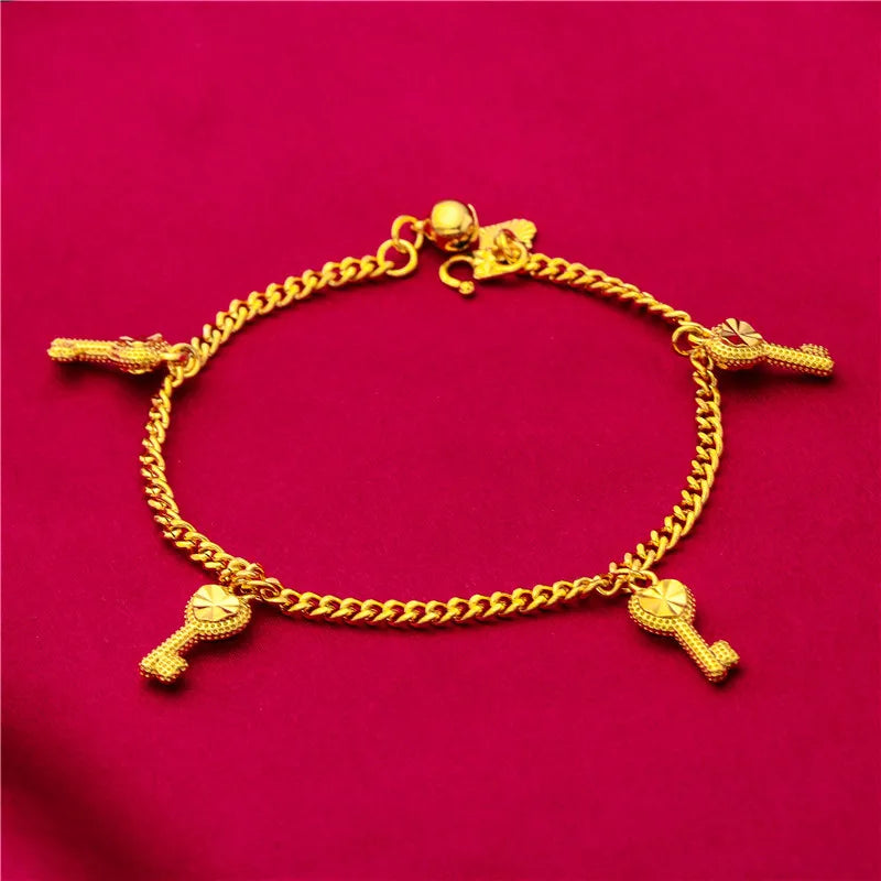 Heart Charms Bracelet for Women Family Jewelry Gift