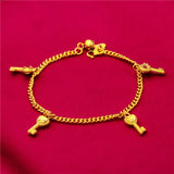 Heart Charms Bracelet for Women Family Jewelry Gift