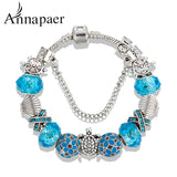 Sea Turtles Charm Bracelets Crystal Beads B16058