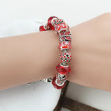5 Colors Rhinestone&Crystal Beads Butterfly Charm Bracelet