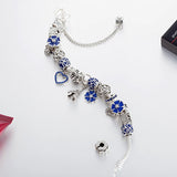 European Style Castle Beads Charms Bangle Bracelet Christmas Gift