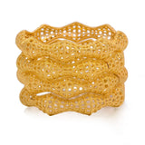 4Pcs 24K Ethiopian Bangles for Women Wedding Bride Jewelry Middle East African