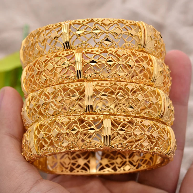 Ethiopian Africa Bangles for Women Bride Bracelet Wedding Jewelry