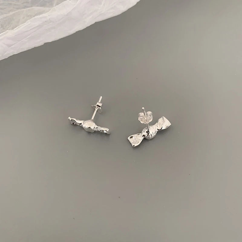 925 Sterling Silver Candy Ear Earrings For Christmas Gift Wedding