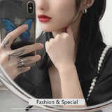925 Silver Ins Style Wind Face Diamond Cross Grain Stud Earrings Mini Earrings
