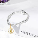 925 Silver Enamel Daisy Beads for Bracelet