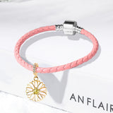 925 Silver Enamel Daisy Beads for Bracelet
