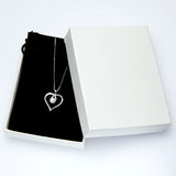 925 Silver Freshwater Pearl Heart Pendant Necklace
