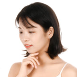 925 Silver CZ Hoop Earrings Wedding Party Jewelry