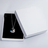 Moonstone & Cubic Zircon Unicorn Pendant Necklace