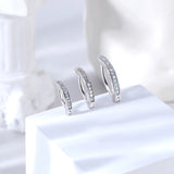 925 Sliver T Shape Belly Button Ring Zircon Navel Piercing Barbell