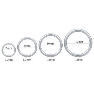 16G Septum Ring Stainless Steel Plated Circle Small Cartilage Hoop Earring