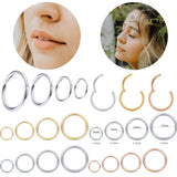 16G Septum Ring Stainless Steel Plated Circle Small Cartilage Hoop Earring